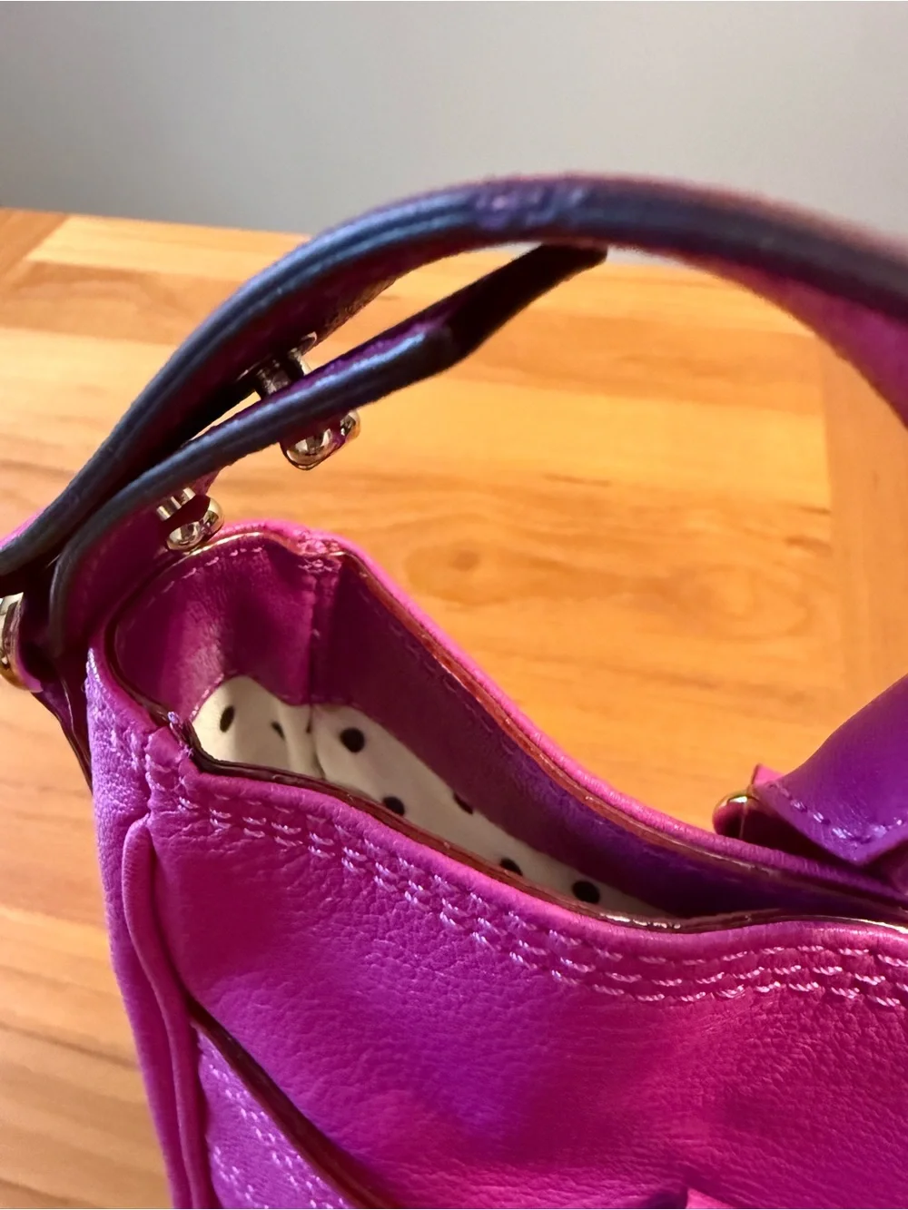 kate spade Fuchsia Pink Leather Satchel